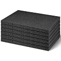 Frienda 6 Pcs 12" x 8" x 0.5" Polyethylene Foam Sheet Thick Black Packing Foam Padding Customizable PE Board Cushion Inserts for Cases Craft Shipping Moving DIY Projects Toolbox Storage