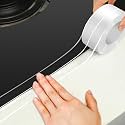 Frienda Clear Caulk Tape 10.5' x 1.5'' Waterproof Self Adhesive, PVC