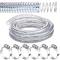 Frienda Flexible Hose Pvc Tubing with Fasteners, 1 Inch ID, 10 Ft
