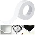 Frienda White Caulk Tape 10.5' x 1.5'' Waterproof Self Adhesive, PE