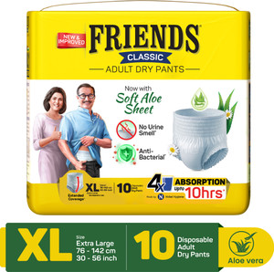 friends classic diaper pull ups pants adult diapers - xl