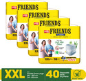 FRIENDS Classic Pants with odour lock and Anti-Bacterial Absorbent Core Adult Diapers - XXL