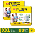 FRIENDS Classic Pants with odour lock and Anti-Bacterial Absorbent Core Adult Diapers - XXL