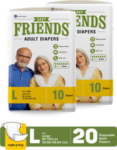 friends easy tapes adult diapers - l