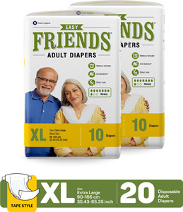 friends easy tapes adult diapers - xl