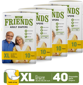 friends easy tapes adult diapers - xl 40 pieces