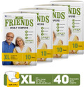 FRIENDS Easy Tapes Adult Diapers - XL (40 Pieces)