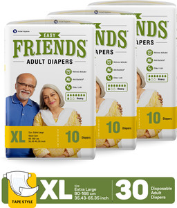 friends easy tapes adult diapers - xl