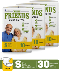 friends easy tapes adult diapers - s