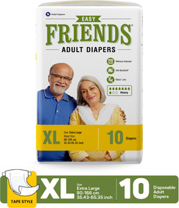 friends easy tapes adult diapers - xl