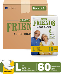 friends easy tapes adult diapers - l