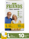 FRIENDS Easy Tapes Adult Diapers - L