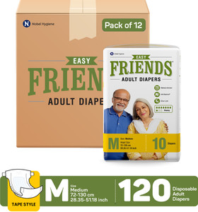 friends easy tapes adult diapers - m