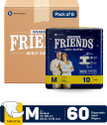 FRIENDS Overnight Tape Type Adult Diapers - M