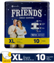 FRIENDS Overnight Tape Type Adult Diapers - XL