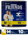 FRIENDS Overnight Tape Type Adult Diapers - M