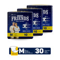FRIENDS Overnight Tape Type Adult Diapers - M
