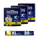 FRIENDS Overnight Tape Type Adult Diapers - XL