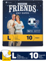 FRIENDS Overnight Tape Type Adult Diapers - L