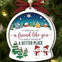 Friendship Gifts for Women, 2 Layer Friends Christmas Ornaments 2026