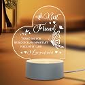 Friendship Gifts for Women Friends - Engraved Night Light, Best Friend Birthday Gifts, Unique Present for BFF, Bestie, Girls, Friends Female on Wedding, Christmas