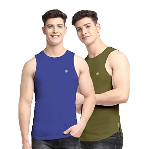 men39s pack of 2 innerwear solid round neck sleeveless side cut vest sando for boy39s - regular fit