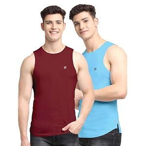 men39s pack of 2 innerwear solid round neck sleeveless side cut vest sando for boy39s - regular fit
