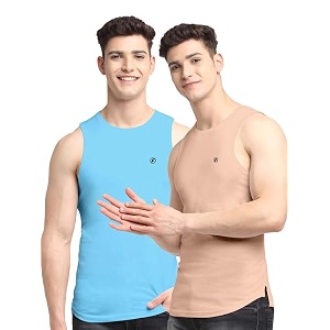 men39s pack of 2 innerwear solid round neck sleeveless side cut vest sando for boy39s - regular fit
