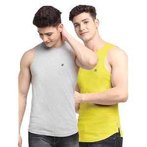 men39s pack of 2 innerwear solid round neck sleeveless side cut vest sando for boy39s - regular fit