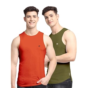 men39s pack of 2 innerwear solid round neck sleeveless side cut vest sando for boy39s - regular fit