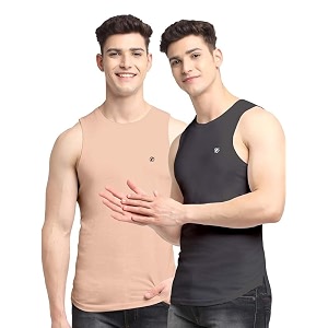 men39s pack of 2 innerwear solid round neck sleeveless side cut vest sando for boy39s - regular fit