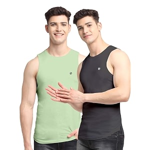 men39s pack of 2 innerwear solid round neck sleeveless side cut vest sando for boy39s - regular fit