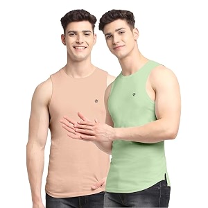 men39s pack of 2 innerwear solid round neck sleeveless side cut vest sando for boy39s - regular fit