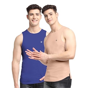 men39s pack of 2 innerwear solid round neck sleeveless side cut vest sando for boy39s - regular fit