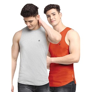 men39s pack of 2 innerwear solid round neck sleeveless side cut vest sando for boy39s - regular fit