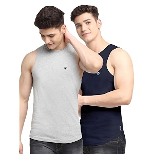 men39s pack of 2 innerwear solid round neck sleeveless side cut vest sando for boy39s - regular fit