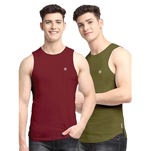 men39s pack of 2 innerwear solid round neck sleeveless side cut vest sando for boy39s - regular fit