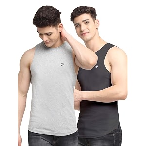 men39s pack of 2 innerwear solid round neck sleeveless side cut vest sando for boy39s - regular fit