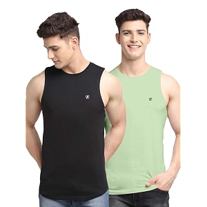 men39s pack of 2 innerwear solid round neck sleeveless side cut vest sando for boy39s - regular fit