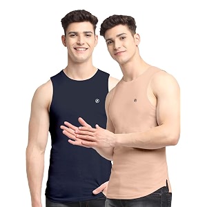men39s pack of 2 innerwear solid round neck sleeveless side cut vest sando for boy39s - regular fit