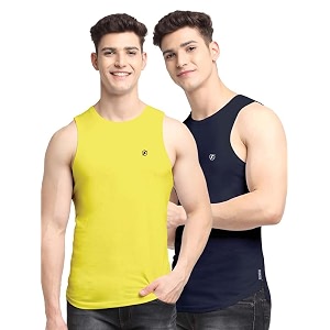 men39s pack of 2 innerwear solid round neck sleeveless side cut vest sando for boy39s - regular fit