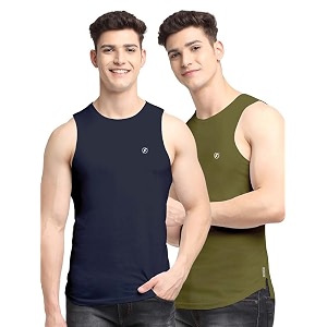 men39s pack of 2 innerwear solid round neck sleeveless side cut vest sando for boy39s - regular fit