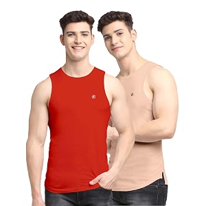 men39s pack of 2 innerwear solid round neck sleeveless side cut vest sando for boy39s - regular fit