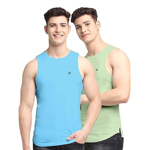 men39s pack of 2 innerwear solid round neck sleeveless side cut vest sando for boy39s - regular fit