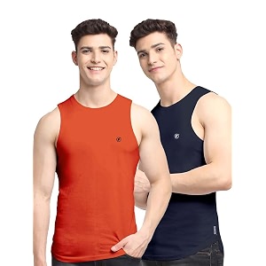 men39s pack of 2 innerwear solid round neck sleeveless side cut vest sando for boy39s - regular fit