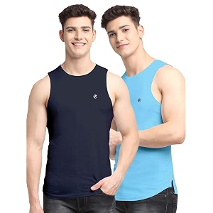 men39s pack of 2 innerwear solid round neck sleeveless side cut vest sando for boy39s - regular fit