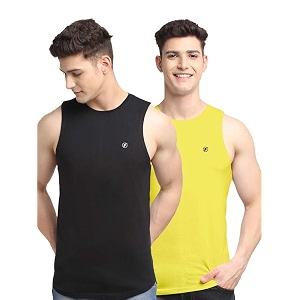 men39s pack of 2 innerwear solid round neck sleeveless side cut vest sando for boy39s - regular fit