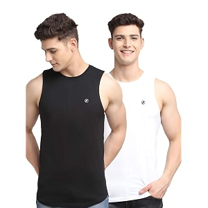 men39s pack of 2 innerwear solid round neck sleeveless side cut vest sando for boy39s - regular fit
