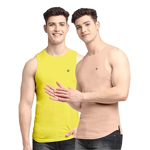 men39s pack of 2 innerwear solid round neck sleeveless side cut vest sando for boy39s - regular fit