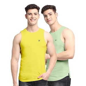 men39s pack of 2 innerwear solid round neck sleeveless side cut vest sando for boy39s - regular fit